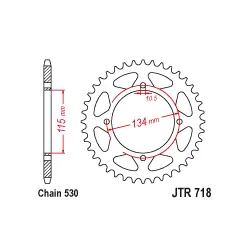 Rendeld meg most JTR718 Hátsó lánckerék