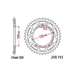 JTR713 Hátsó lánckerék Kedvezmény