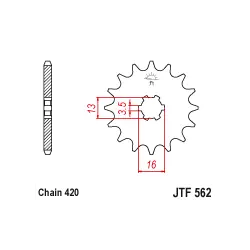 Szuper ajánlat JTF562 első lánckerék